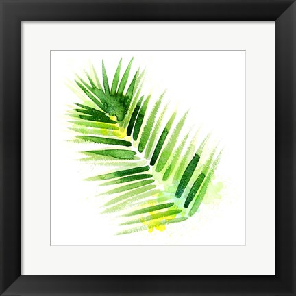 Framed Tropical Icons Palm Frond Print