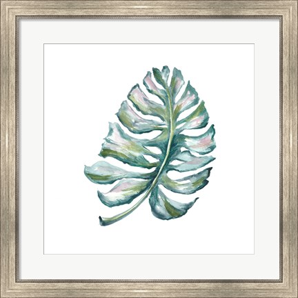 Framed Island Leaf I Print