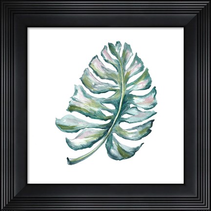 Framed Island Leaf I Print