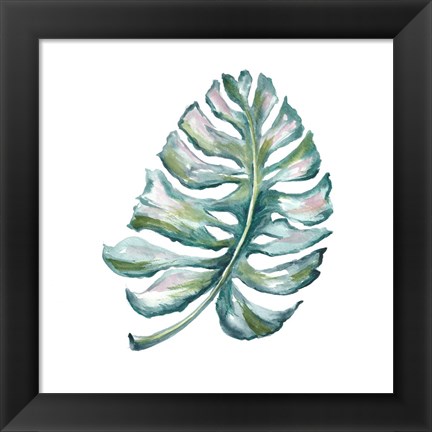 Framed Island Leaf I Print