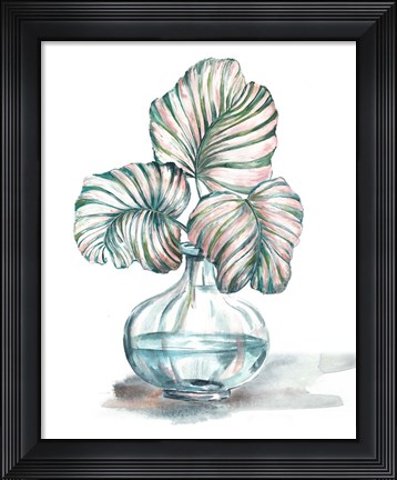 Framed Island Tropics Frond in Bottle IV Print