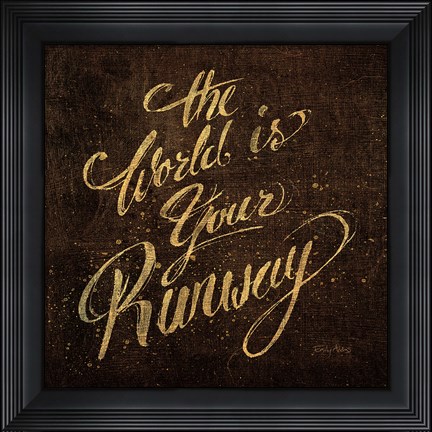 Framed Shoe Fetish Quotes IV Dark Print