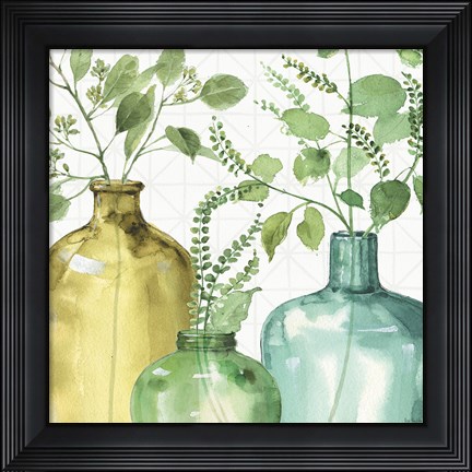 Framed Mixed Greens LV Print