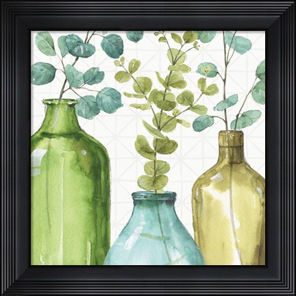 Framed Mixed Greens LVI Print