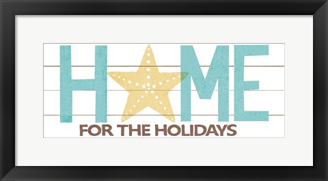 Framed Under Sea Treasures Home for the Holidays Print