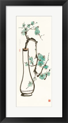 Framed Jade Blossom Print