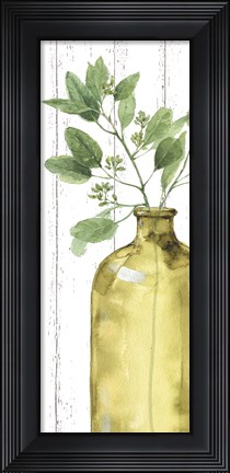 Framed Mixed Greens LXXXIV Shiplap Print