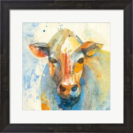 Framed Happy Cows II Print