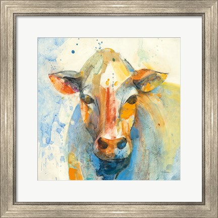 Framed Happy Cows II Print