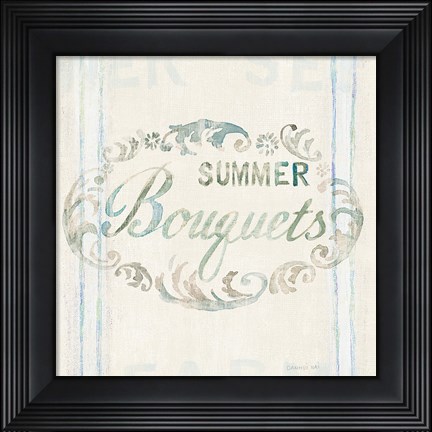 Framed Floursack Florals X Print