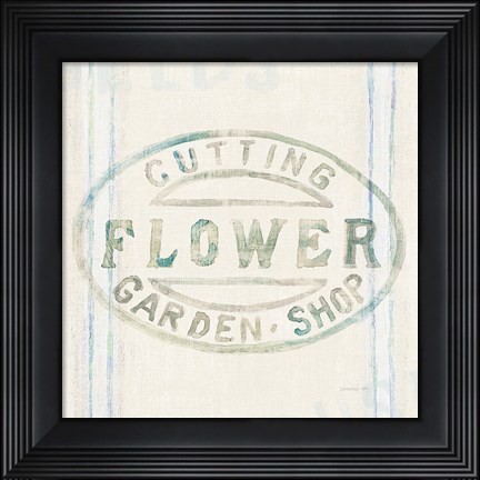 Framed Floursack Florals XI Print
