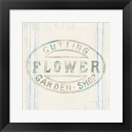 Framed Floursack Florals XI Print