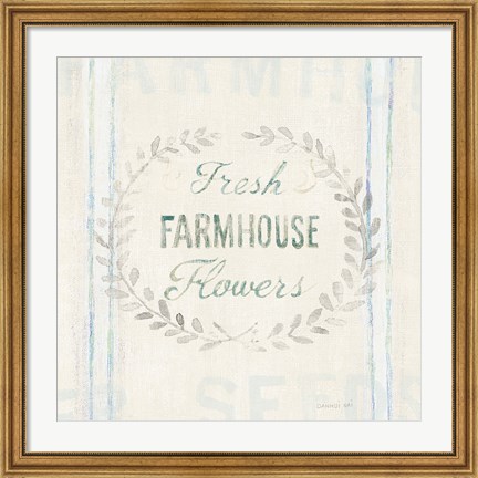 Framed Floursack Florals VIII Print