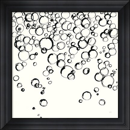 Framed Bubbles III Print