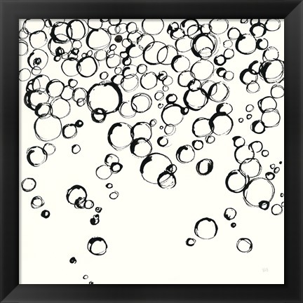 Framed Bubbles III Print