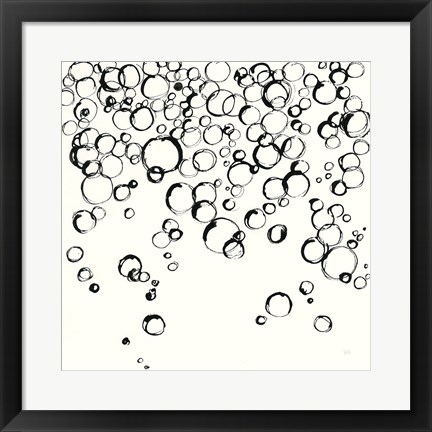 Framed Bubbles III Print