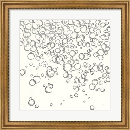 Framed Bubbles I Print