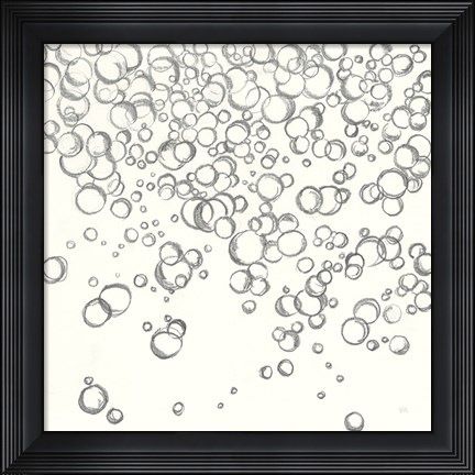 Framed Bubbles I Print