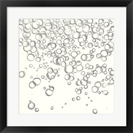 Framed Bubbles I Print