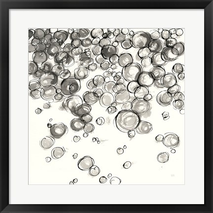 Framed Bubbles IV Print