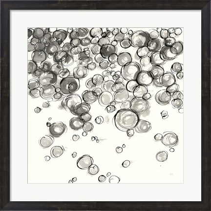 Framed Bubbles IV Print