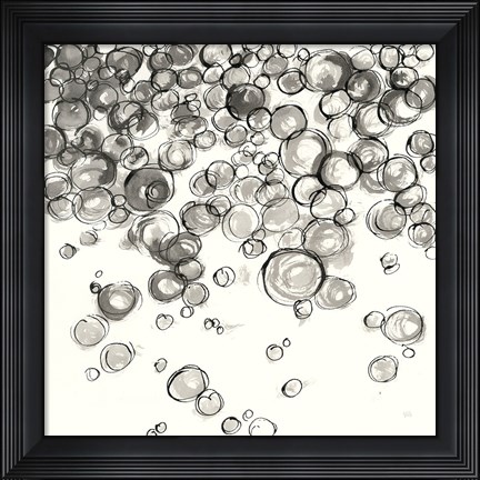 Framed Bubbles IV Print