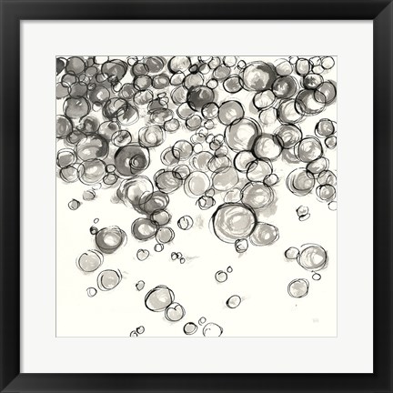 Framed Bubbles IV Print