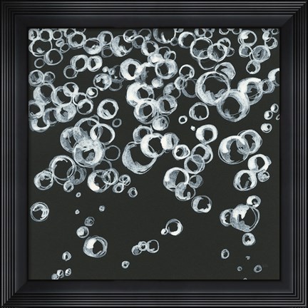 Framed Bubbles II Print