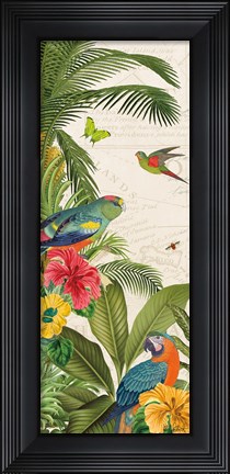 Framed Parrot Paradise VI Print
