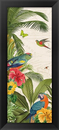 Framed Parrot Paradise VI Print