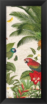 Framed Parrot Paradise VII Print