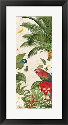 Framed Parrot Paradise VII Print