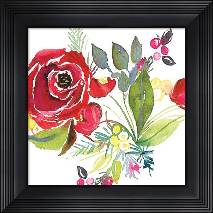Framed Scarlett O Christmas V Print