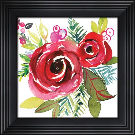 Framed Scarlett O Christmas VI Print