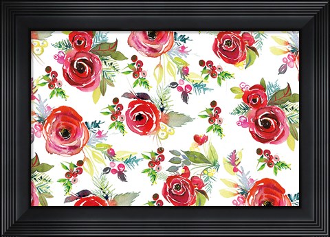 Framed Scarlett O Christmas VII Print