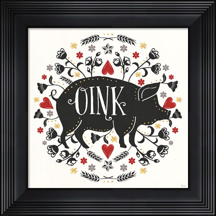 Framed Otomi Farm VI Print