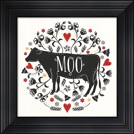 Framed Otomi Farm VII Print
