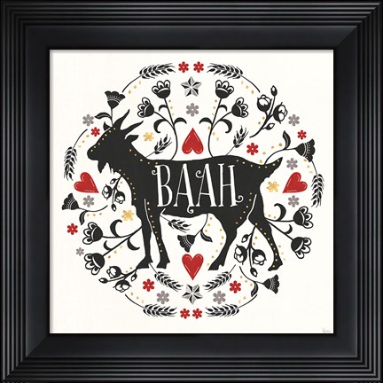 Framed Otomi Farm IX Print