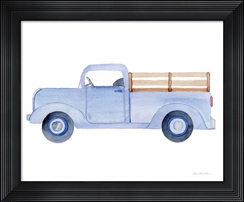 Framed Life on the Farm Truck Element Print