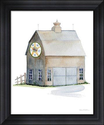 Framed Life on the Farm Barn Element IV Print