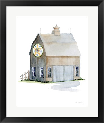 Framed Life on the Farm Barn Element IV Print