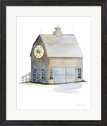 Framed Life on the Farm Barn Element IV Print