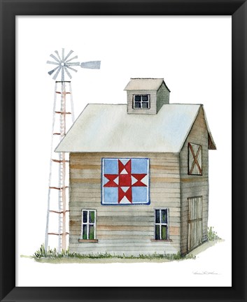 Framed Life on the Farm Barn Element III Print