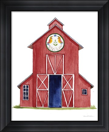 Framed Life on the Farm Barn Element II Print