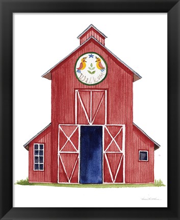 Framed Life on the Farm Barn Element II Print