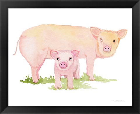 Framed Life on the Farm Animal Element IV Print