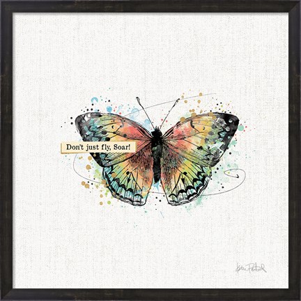 Framed Thoughtful Butterflies I Print