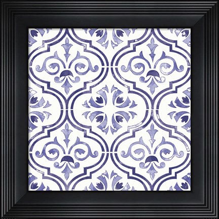 Framed Botanical Blue Step 3 Print