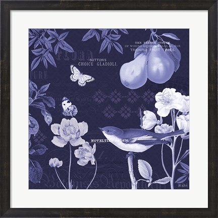 Framed Botanical Blue VI Print