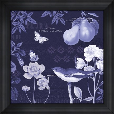 Framed Botanical Blue VI Print
